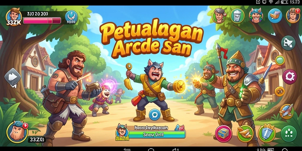 Screenshot gameplay 33ZK menampilkan aksi seru dan tantangan arcade.