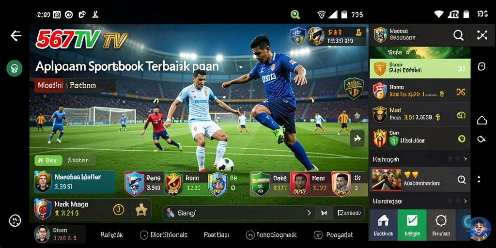 Tampilan gameplay taruhan olahraga yang menarik di 567TV.
