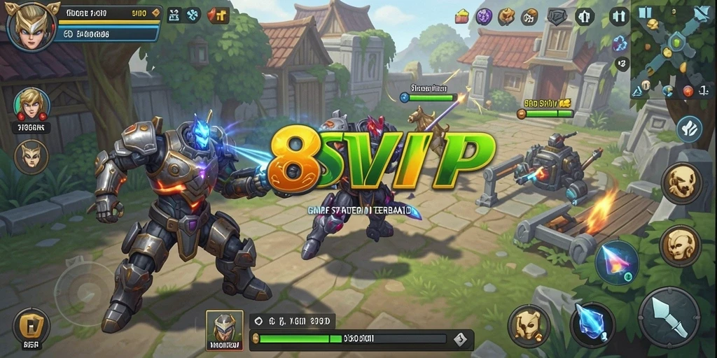 Tampilan gameplay menegangkan dalam 8SVIP dengan aksi real-time.