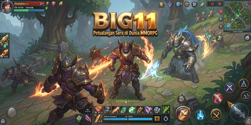 Tampilan gameplay seru di dunia MMORPG BIG11.