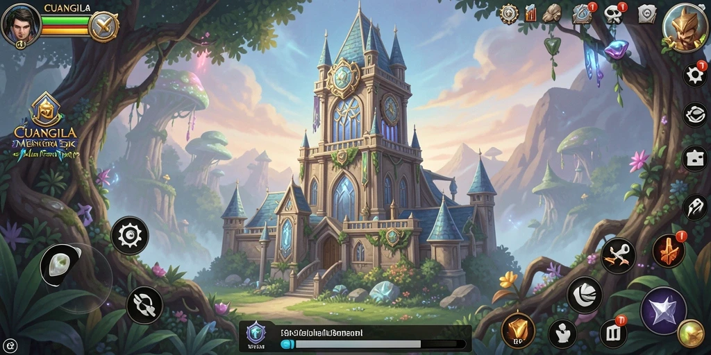 Tampilan gameplay menara pertahanan CUANGILA yang epik dan mendebarkan.
