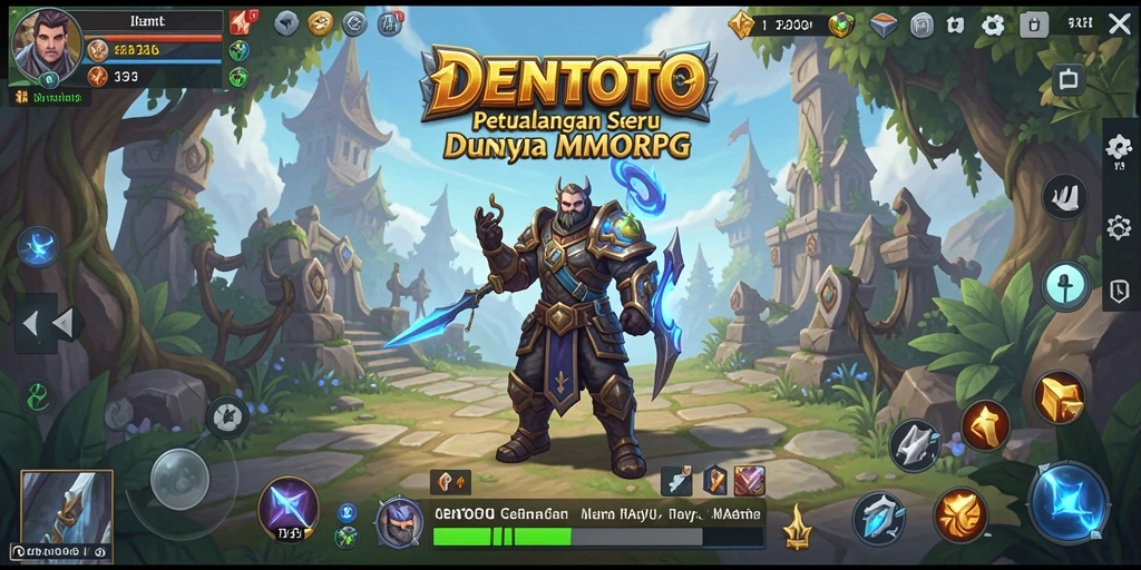 Tampilan gameplay DENTOTO yang menakjubkan dalam dunia MMORPG.