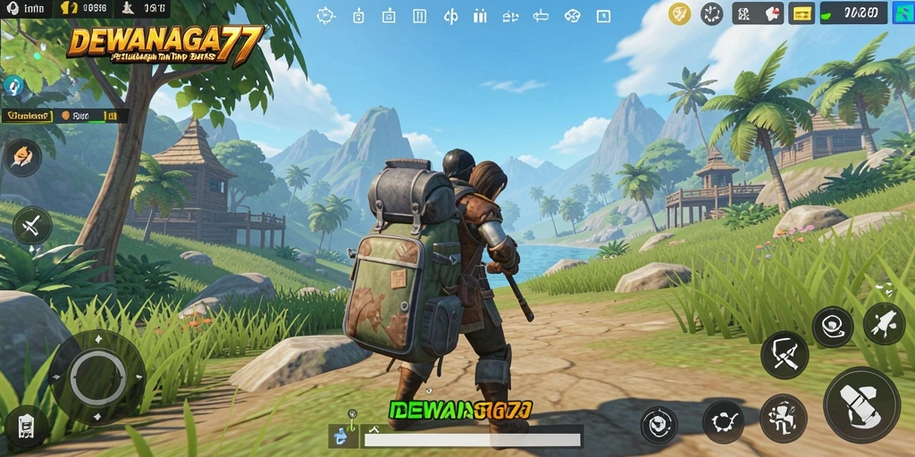Tampilan gameplay DEWANAGA77 yang menggambarkan dunia terbuka yang menakjubkan.