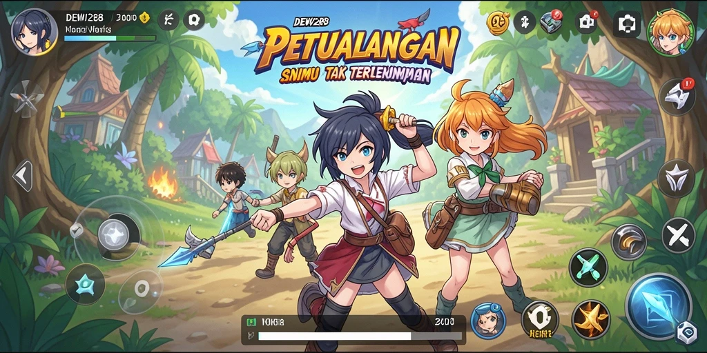 Gameplay seru dan karakter Anime menarik di DEWI288.
