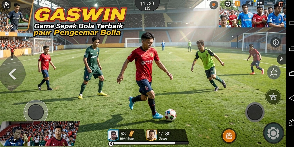 Tangkapan layar GASWIN menunjukkan gameplay seru dan realistis.