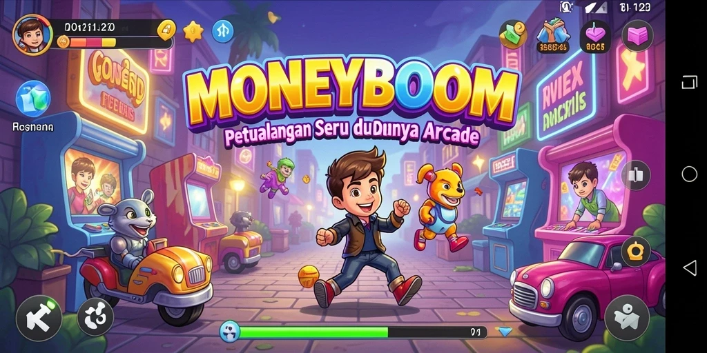 Tampilan menarik dari gameplay MONEYBOOM yang mendebarkan.