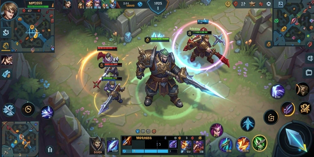 Tampilan menarik dari gameplay seru MPO555 dalam arena pertempuran.