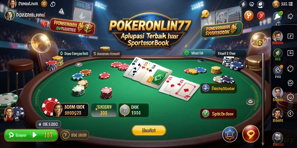 Tampilan antarmuka POKERONLIN77 yang menarik dan interaktif saat bermain Sportsbook.