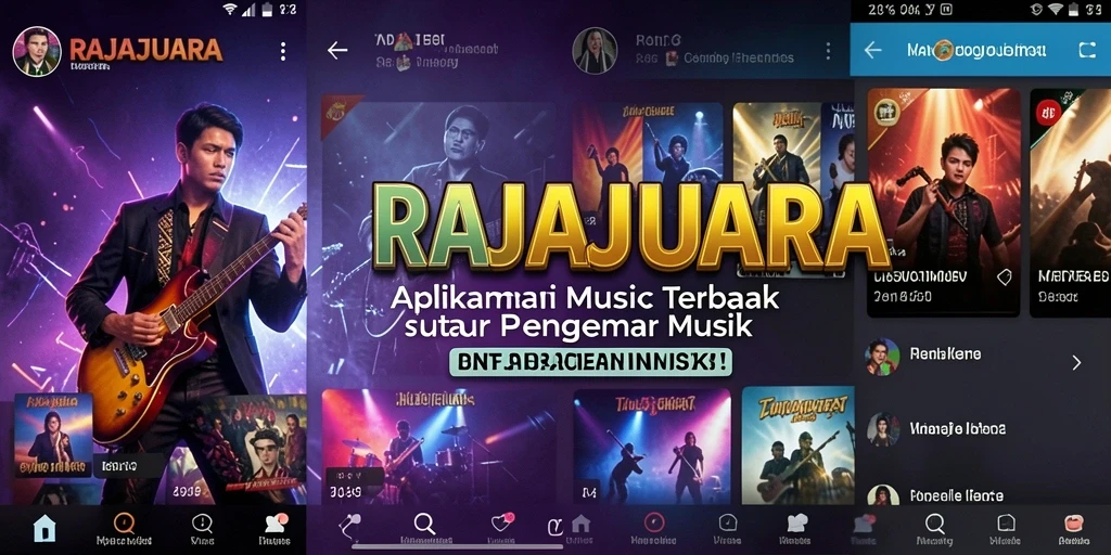 Tampilan gameplay RAJAJUARA yang interaktif dan seru dalam menikmati musik.