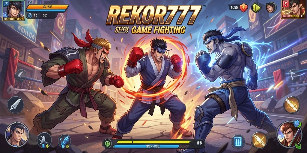 Tampilan seru pertarungan dalam game REKOR777.
