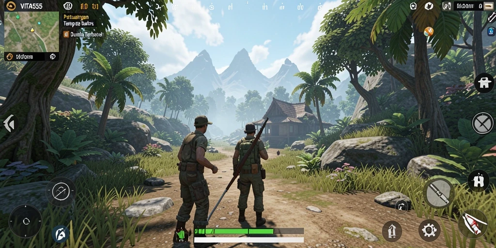 Tampilan gameplay yang menakjubkan di dunia terbuka.